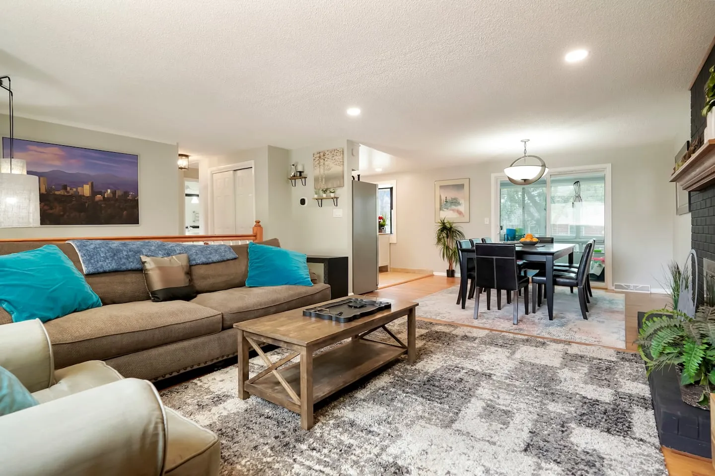 Living room at the Westminster house