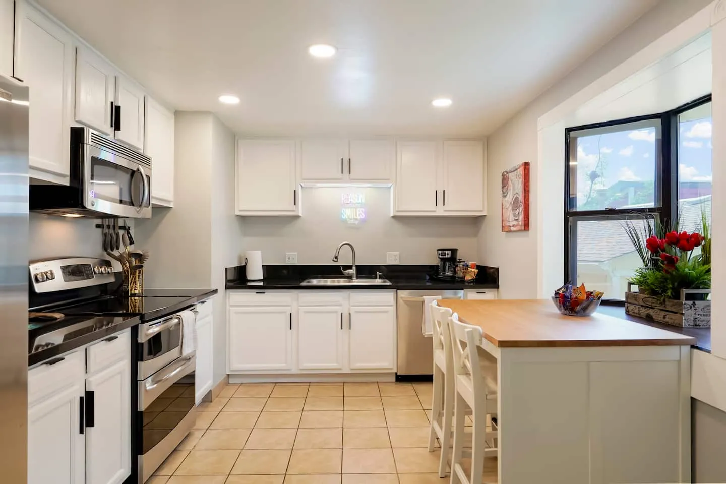 Full kitchen at the Westminster house