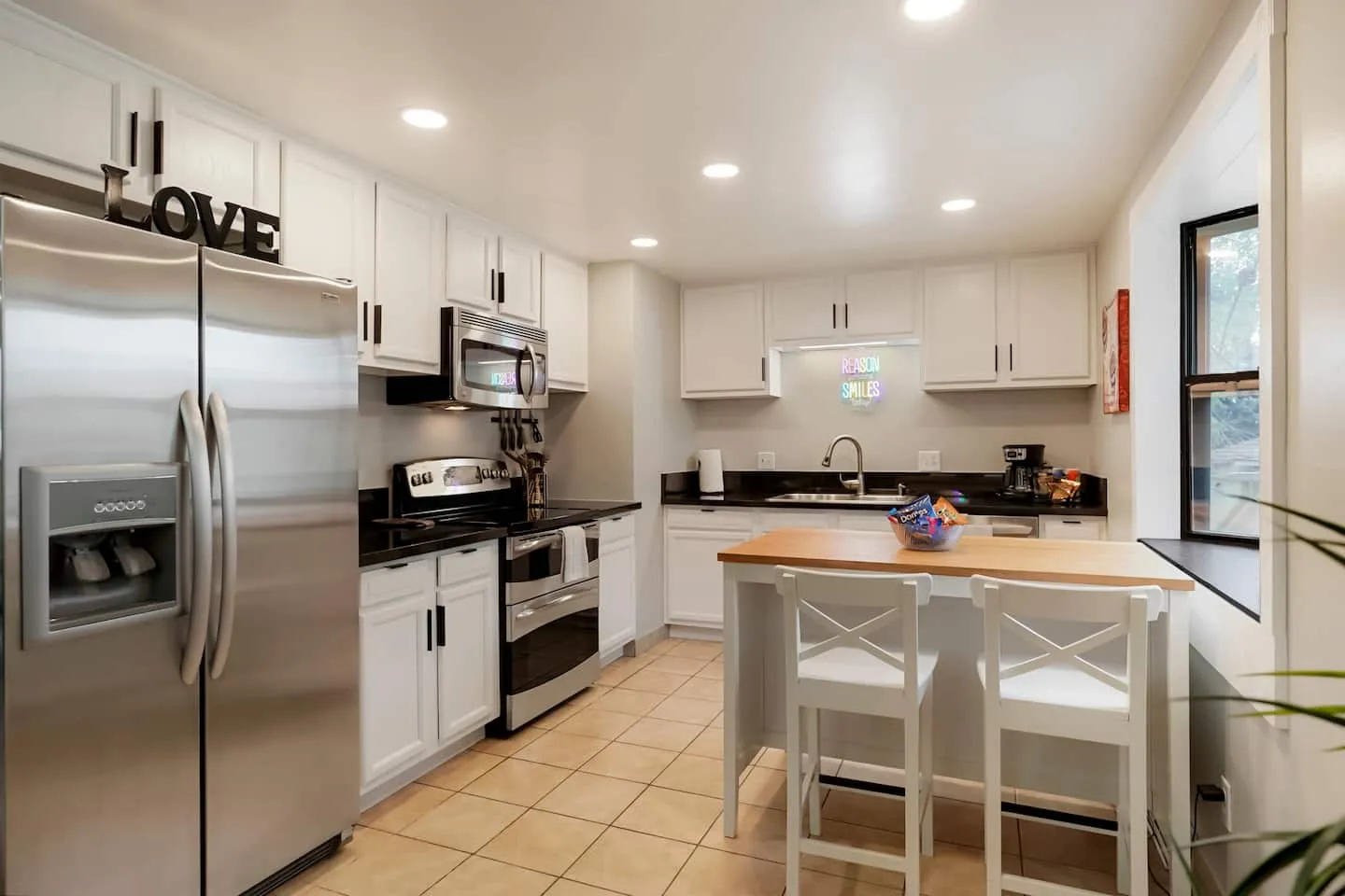 Full kitchen at the Westminster house