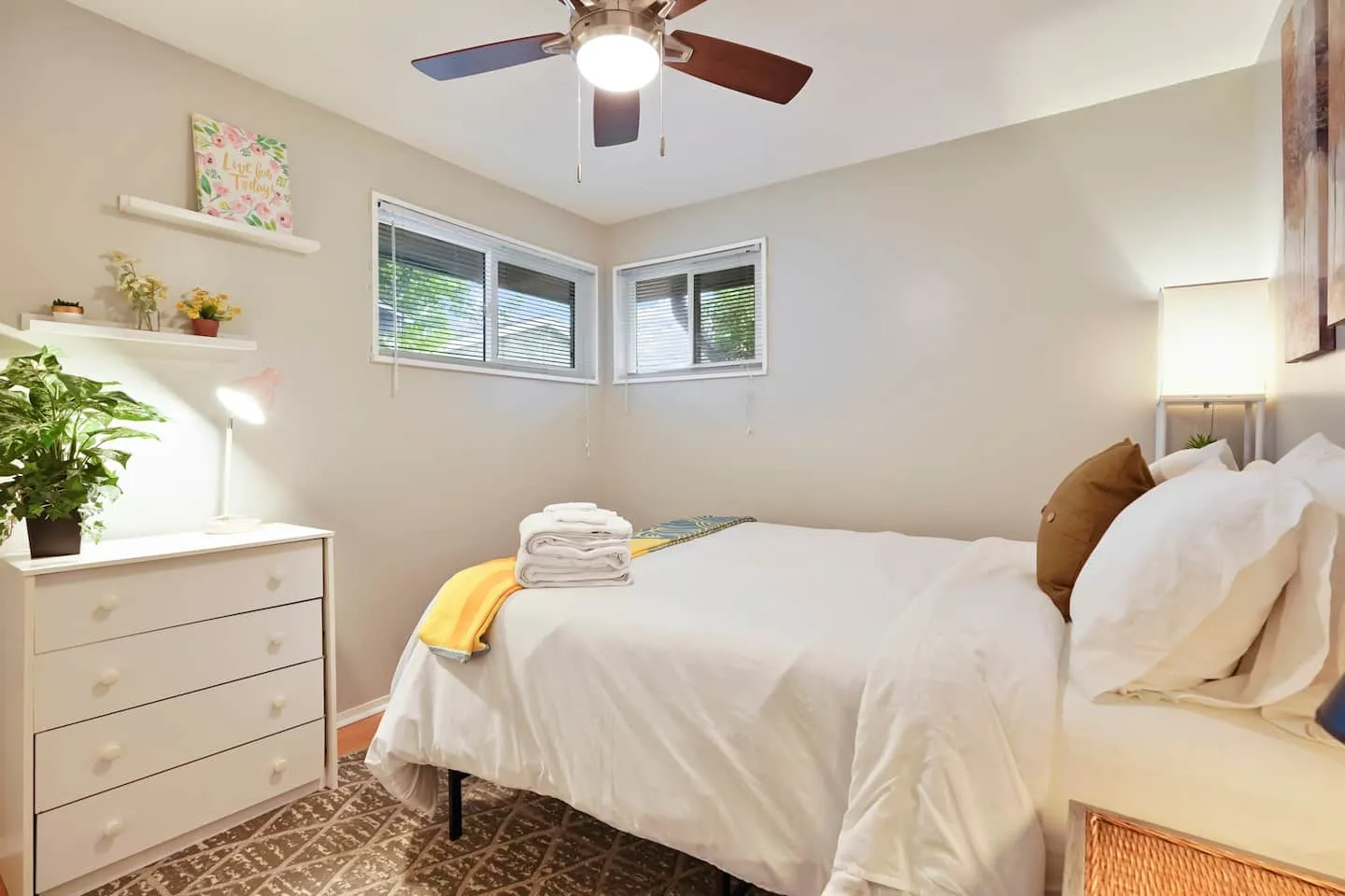 Bedroom 1 at the Lakewood duplex
