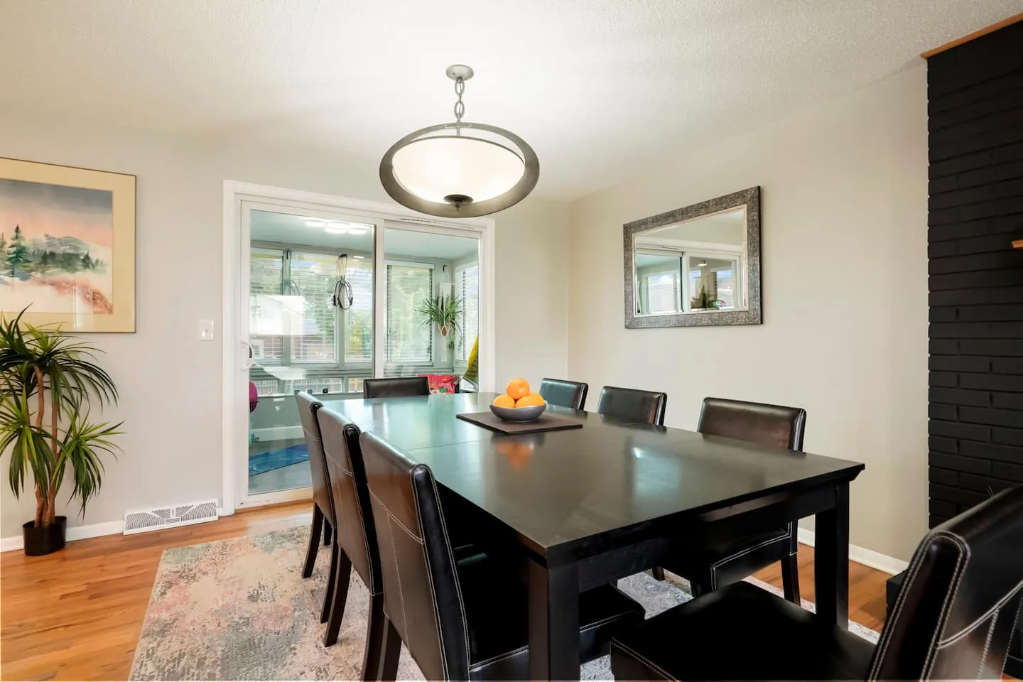 Dining area at the Westminster house