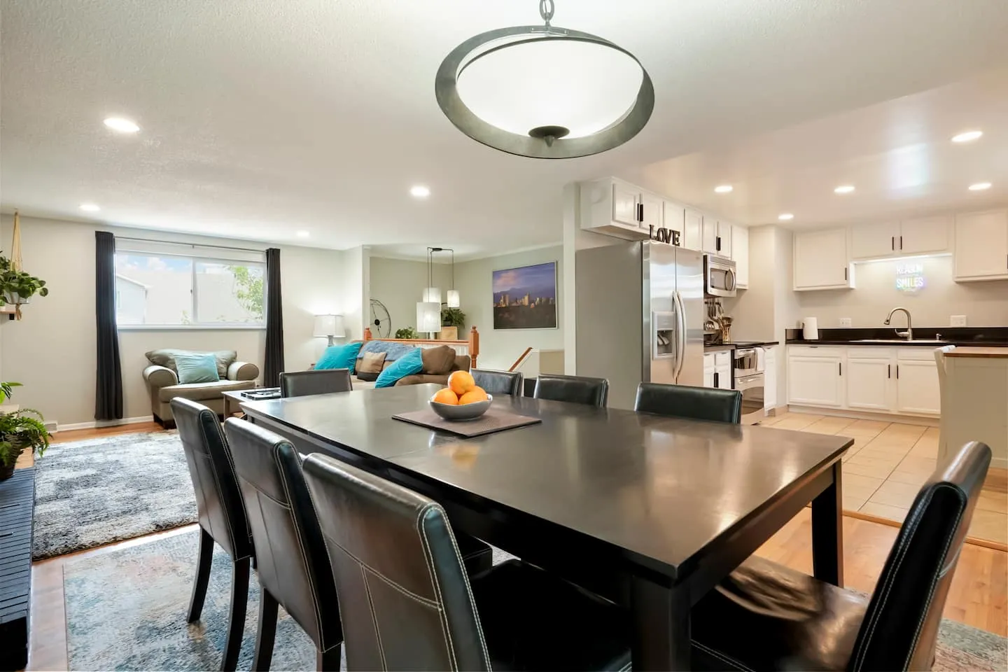 Dining area at the Westminster house